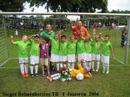 Pfingtsturnier 2014 Sieger F-Junioren 06 Delmenhorster TB